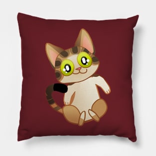 Gilbert the kitten pattern! belly up Pillow