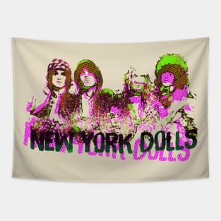 new york dolls offset graphic Tapestry