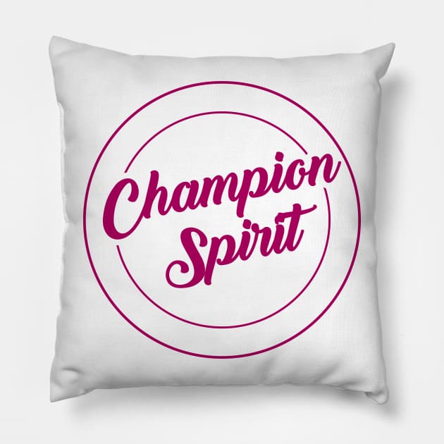 Champion Spirit Pillow by Artsemg Studio