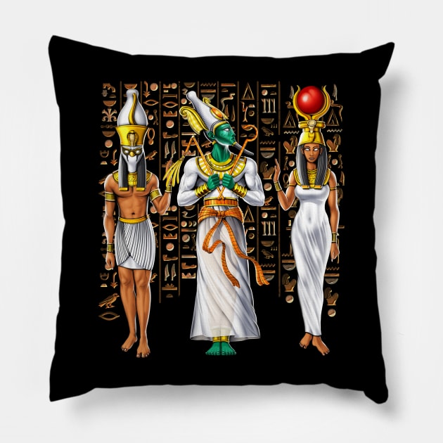 Ancient Egyptian Mythology Pillow by underheaven