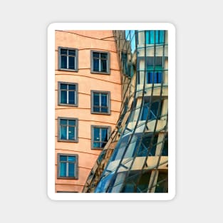 The Dancing Building of Prague Magnet