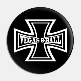 Iron Cross Vegas 8-Ball Motorcycle Pin