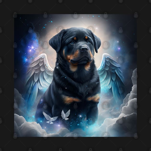 Angelic Rottweiler by Enchanted Reverie