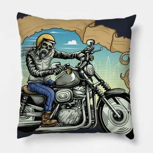 skull ride Pillow