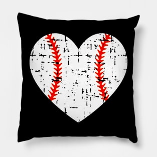 Heart Grunge Baseball Pillow