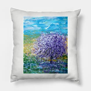 Purple Blossoms Pillow