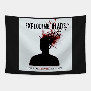 Exploding Heads New Design (White Background) Tapestry