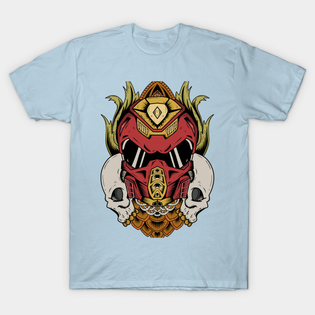 Disover Mecha Skull Design - Skulls - T-Shirt