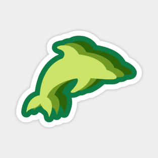 Dolphins Shades of Green Magnet