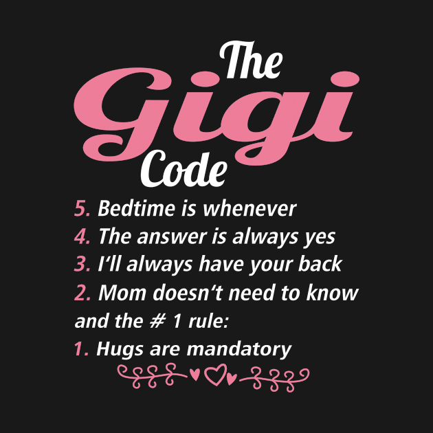 Gigi Grandma Gift - The Gigi Code by BTTEES