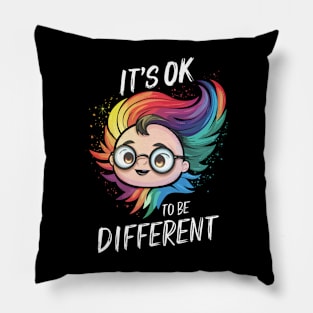 Autism Awareness Massage, It’s OK to be Different Pillow