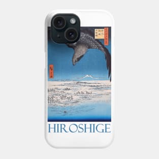 Eagle Over the 100,000 Acre Plain at Susaki by Utagawa Hiroshige Phone Case