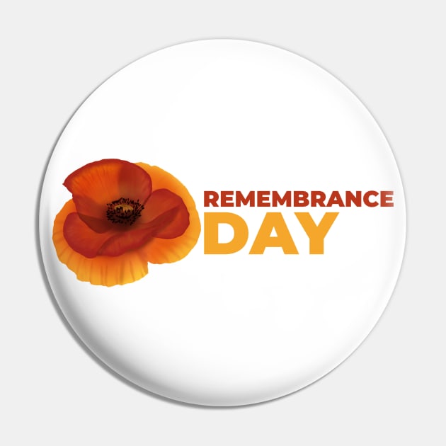 Remembrances day Pin by T-Shirts Zone