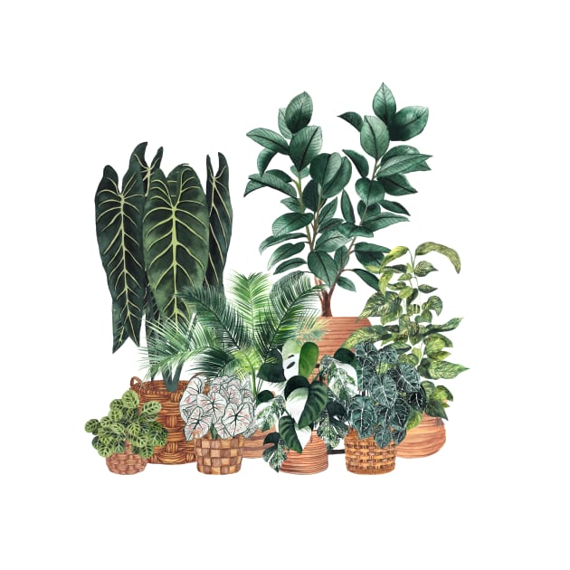 House Plants Illustration 7 by gusstvaraonica