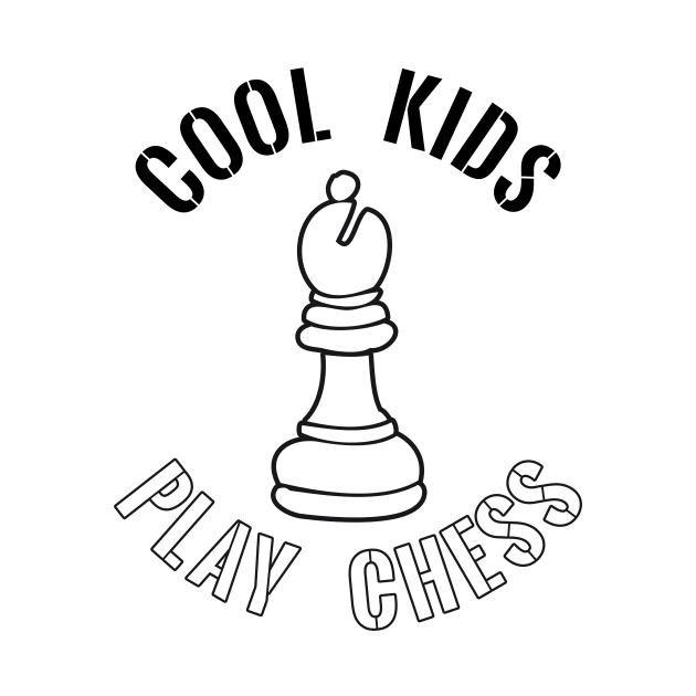 Cool Kids Play Chess Bishop Piece by yeoys