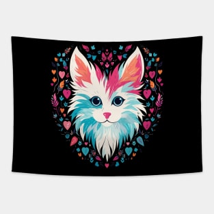 Turkish Angora Valentine Day Tapestry