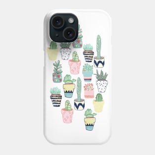 Cute Cacti in Pots Phone Case