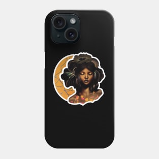 Woman with Flower Hair Phone Case