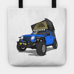Jeep Wrangler Camp Time- Blue Tote