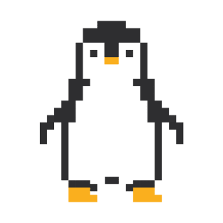 pixel artwork for penguin lover T-Shirt
