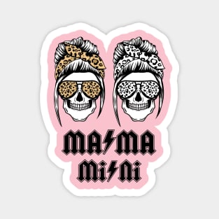 Skull Mom AC/DC-Mama Mini Magnet