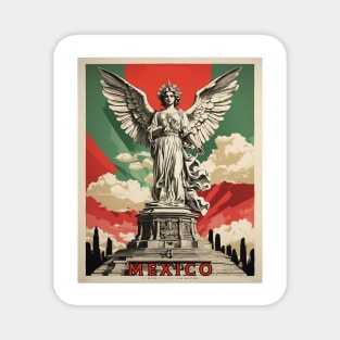 Angel de la Independencia Mexico Tourism Vintage Poster Magnet