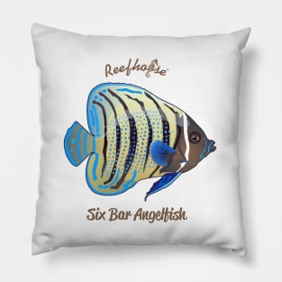 Six Bar Angelfish Pillow