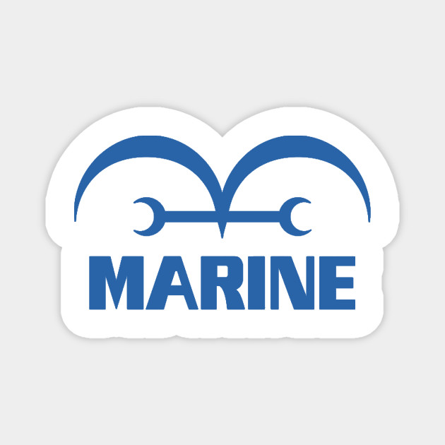 One Piece Marine One Piece Magnet Teepublic