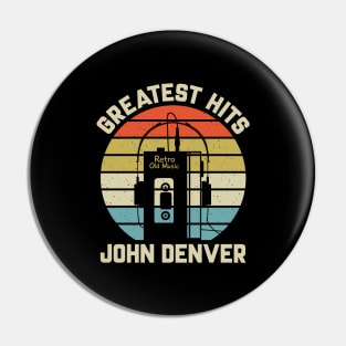 Greatest Hits John Retro Walkman Denver Vintage Art Pin