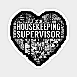 Housekeeping Supervisor Heart Magnet