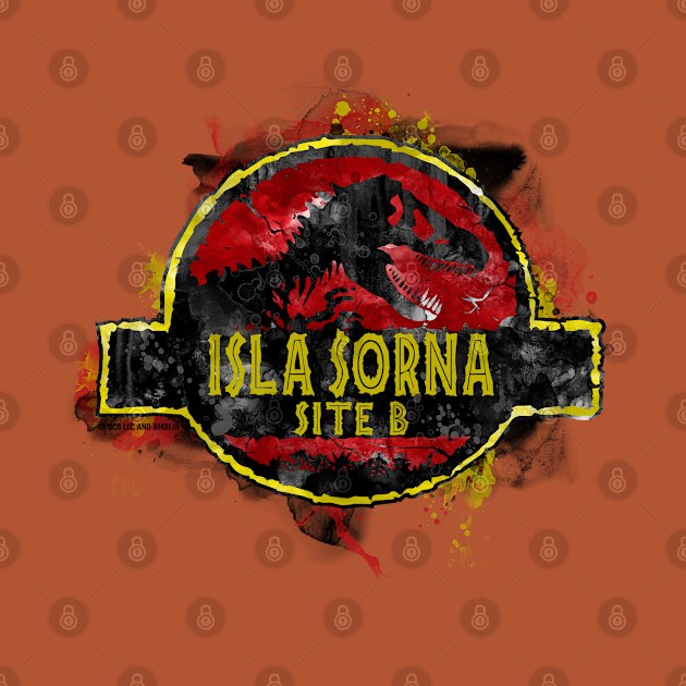 Isla Sorna - Park Site B - World Logo by Jurassic Merch