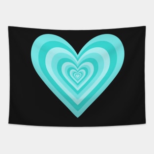 Minty Expanding Hearts Tapestry