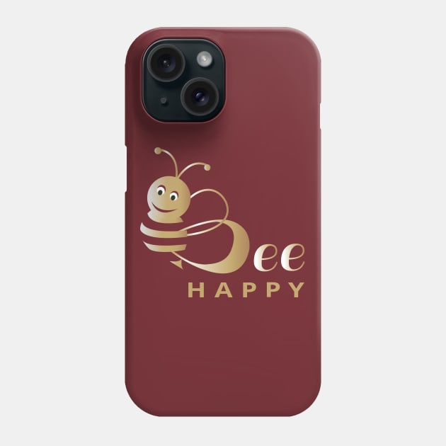 Bee Happy Phone Case by dddesign