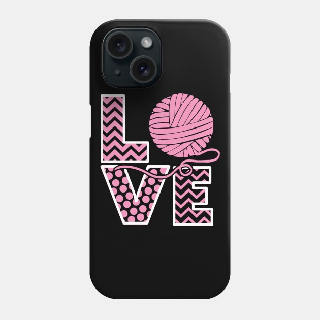 Love Knitting Phone Case by fromherotozero