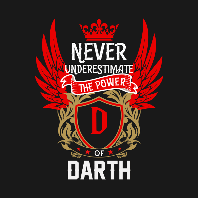 Never Underestimate The Power Darth | Darth First Name, Darth Family Name, Darth Surname by TuckerMcclainKNVUu
