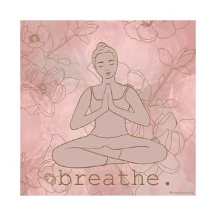 Breathe Flowers Pink T-Shirt