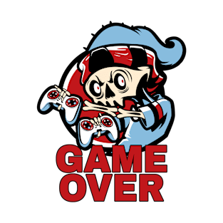 Game Over - Gamers T-shirt, Skeleton Gamer, Console Gamer, Video Games, Gamer Gifts, Light Colors T-Shirt