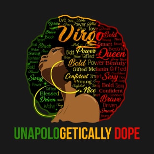 Unapologetically Dope African American Funny Afro Gift Women T-Shirt