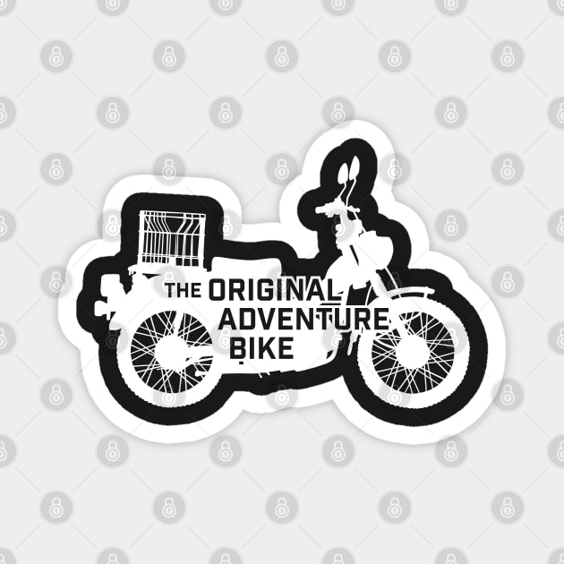 The Original Adventure Bike (White) Magnet by MComfort61