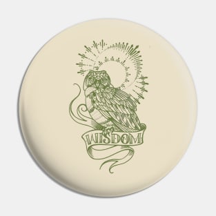 wisdom owl tattoo shirt Pin