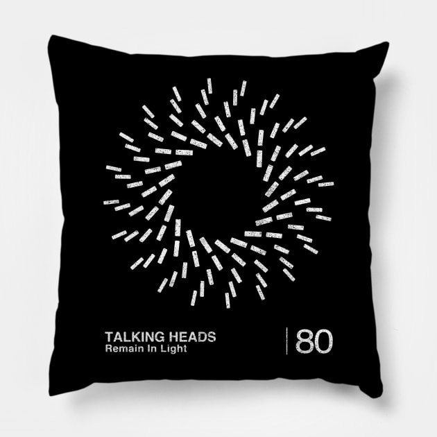 Talking Heads / Minimal Graphic Design Tribute Pillow by saudade