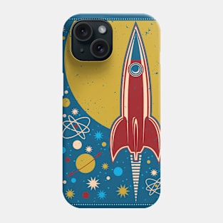 Galaxy Retro Rocket Phone Case