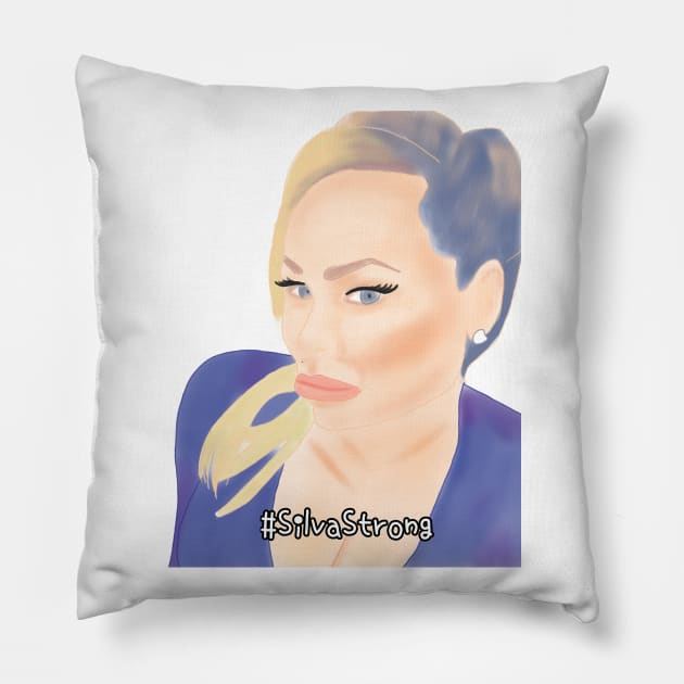 Darcey - Silva strong Pillow by Ofthemoral