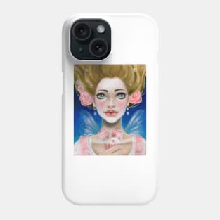 Marie Antoinette Let them eat cupcake in pink Phone Case