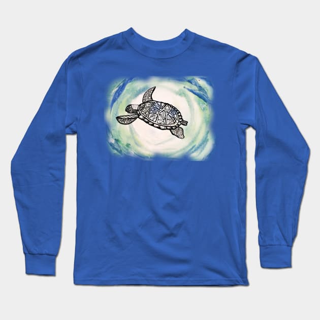 Watercolor sea turtle - Sea Turtle - Long Sleeve T-Shirt