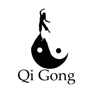 silhouette desing art of qigong T-Shirt