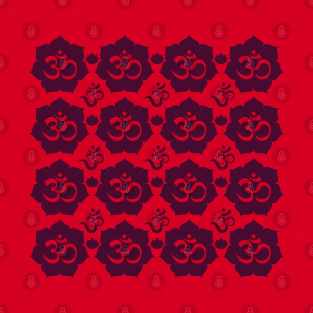 Om FLower Pattern by CTShirts