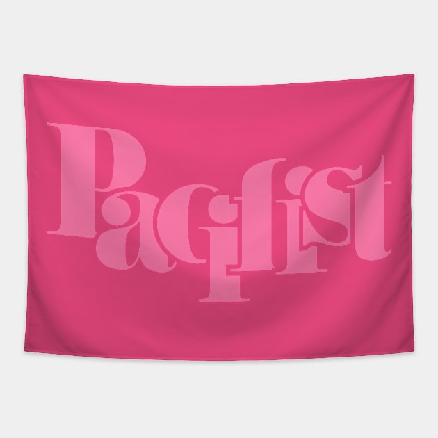 Pacifist pink Tapestry by beangrphx