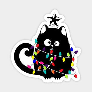 Fancy catsmas Magnet