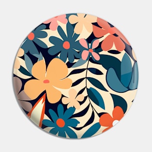 Matisse Flower Pattern Pin